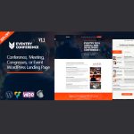 Eventry - Conference Meetup Landing Page WordPress Theme