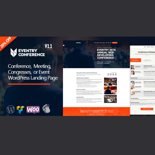 Eventry - Conference Meetup Landing Page WordPress Theme Eventry - Conference Meetup Landing Page WordPress Theme