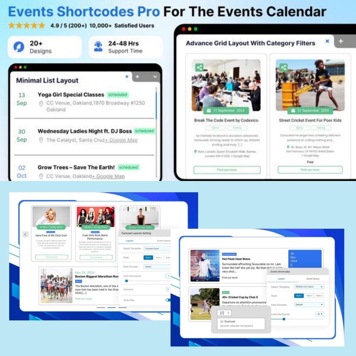 Events Shortcodes & Block Pro For The Events Calendar Events Shortcodes & Block Pro For The Events Calendar
