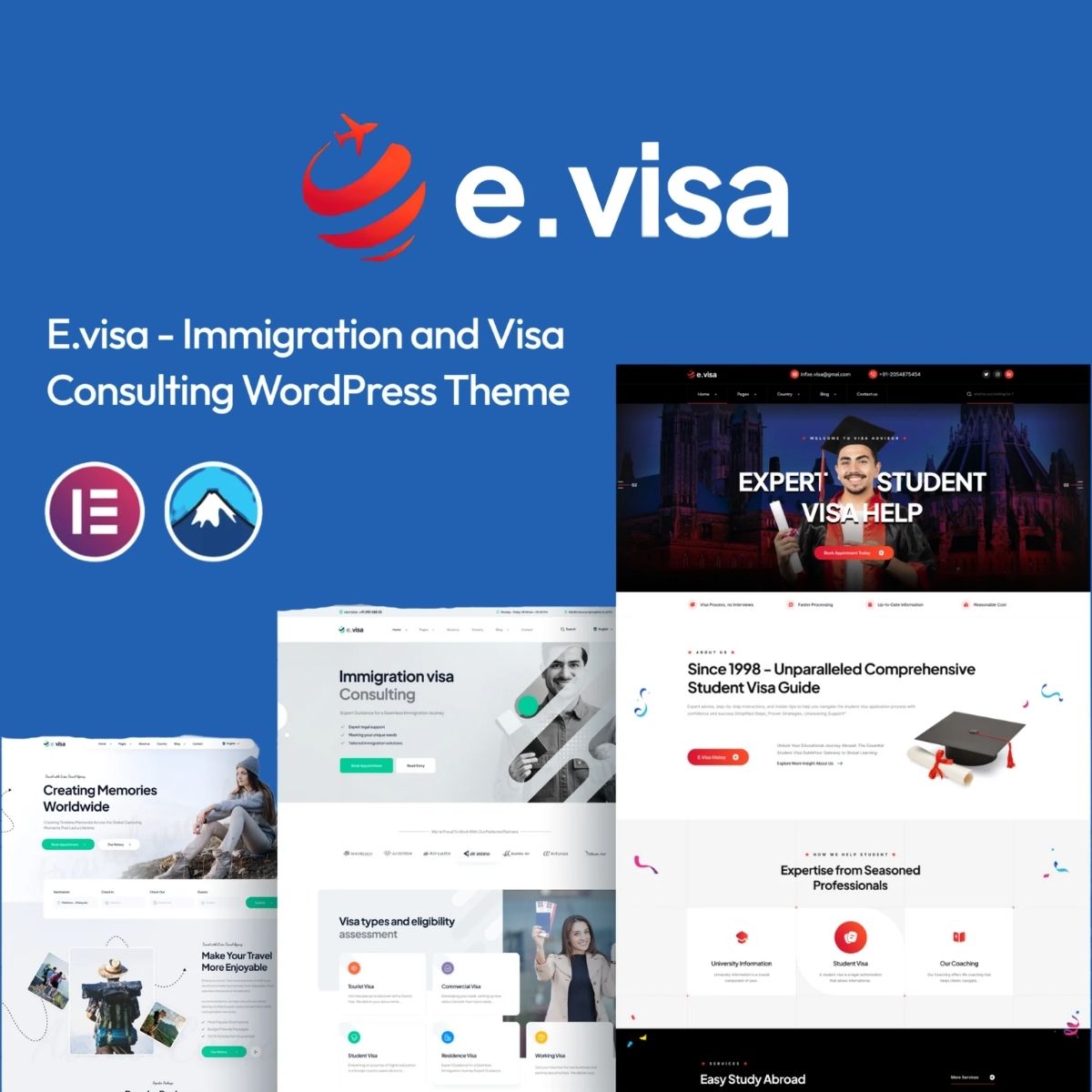 Evisa - Immigration and Visa Consulting WordPress Theme Evisa - Immigration and Visa Consulting WordPress Theme