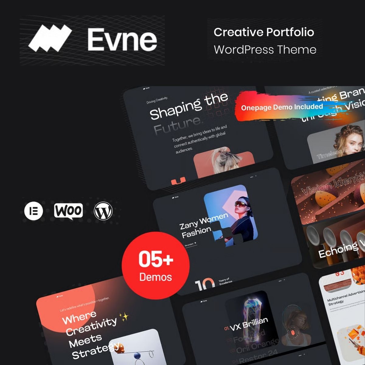 Evne - Creative Portfolio WordPress Theme Evne - Creative Portfolio WordPress Theme