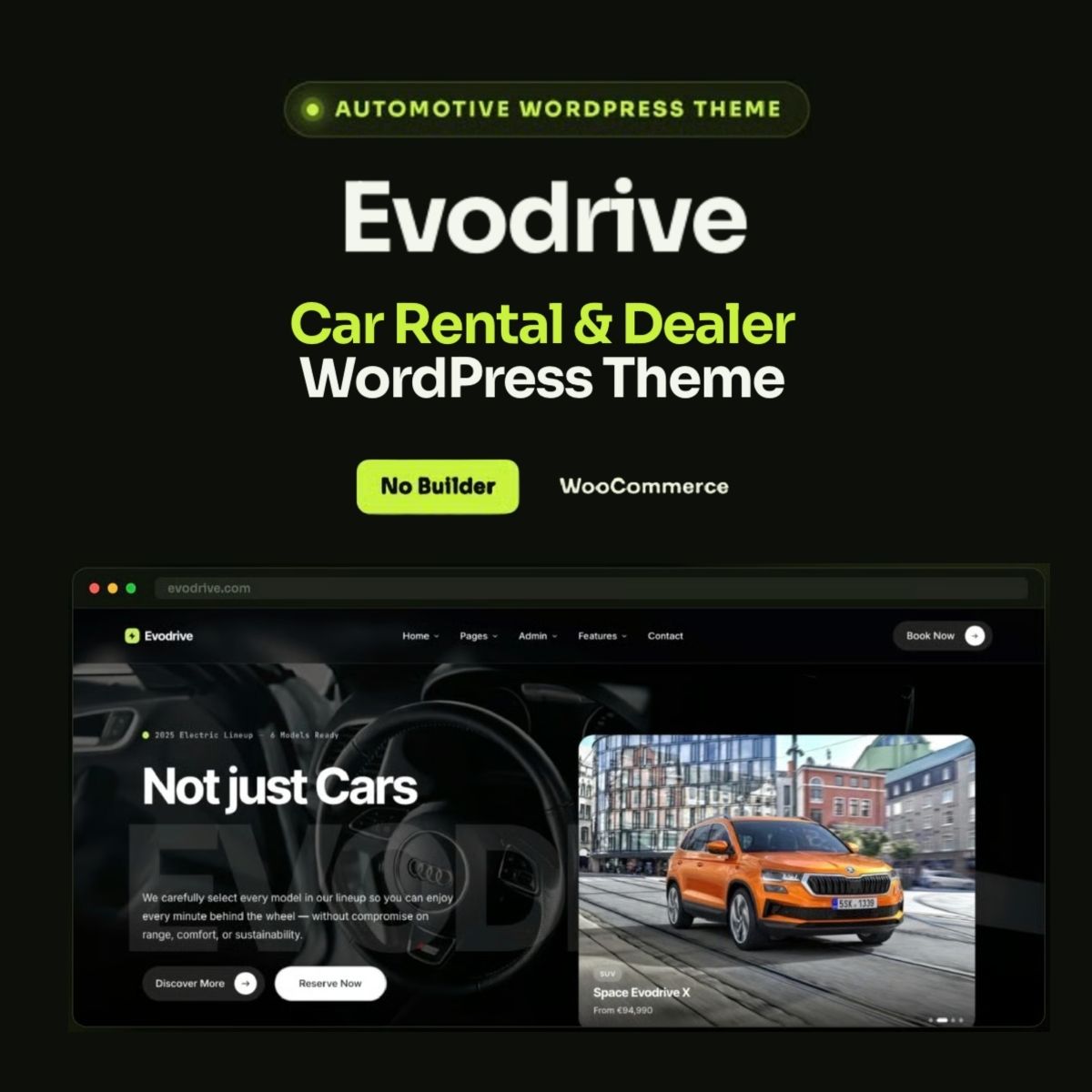 Evodrive - Car Rental & Dealer WordPress Theme Evodrive - Car Rental & Dealer WordPress Theme