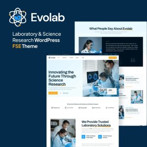 Evolab - Laboratory & Science Research Gutenverse FSE WordPress Block Theme
