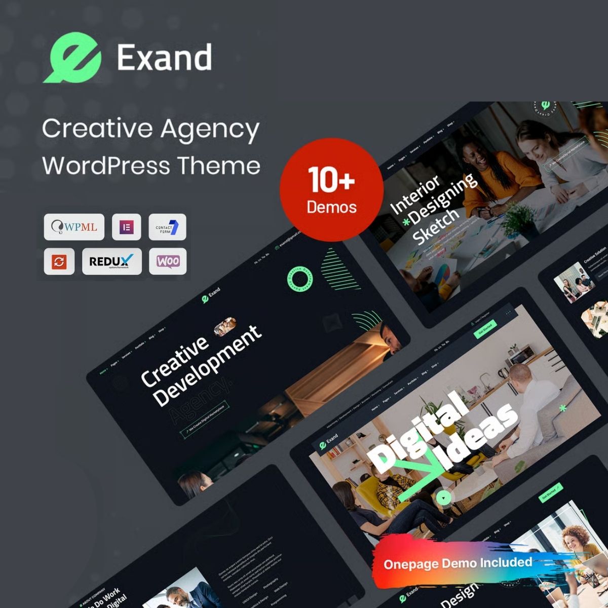 Exand - Creative Agency WordPress Theme Exand - Creative Agency WordPress Theme