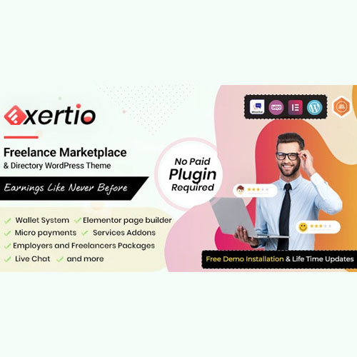 Exertio - Freelance Marketplace WordPress Theme Exertio - Freelance Marketplace WordPress Theme