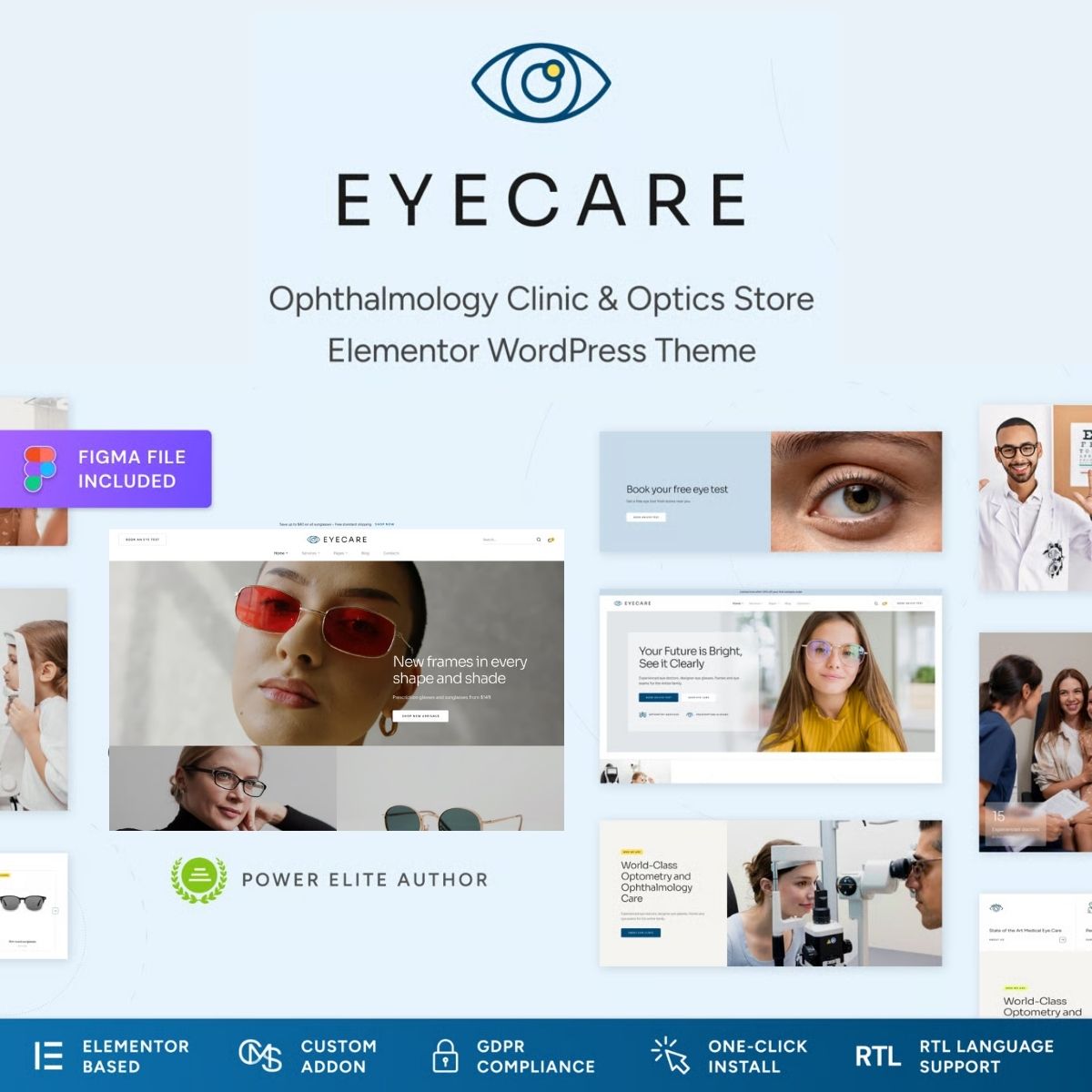 Eye Care - Eye Clinic & Family Optometrist WordPress Theme Eye Care - Eye Clinic & Family Optometrist WordPress Theme