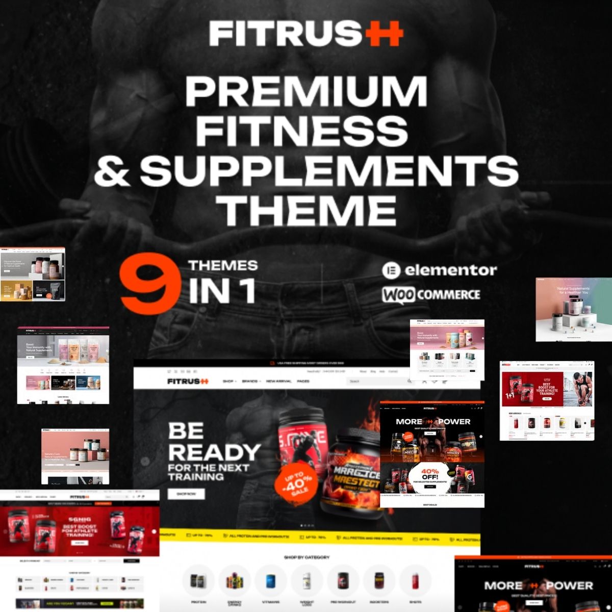 Fitrush - Fitness and Health Supplements WordPress Theme Fitrush - Fitness and Health Supplements WordPress Theme