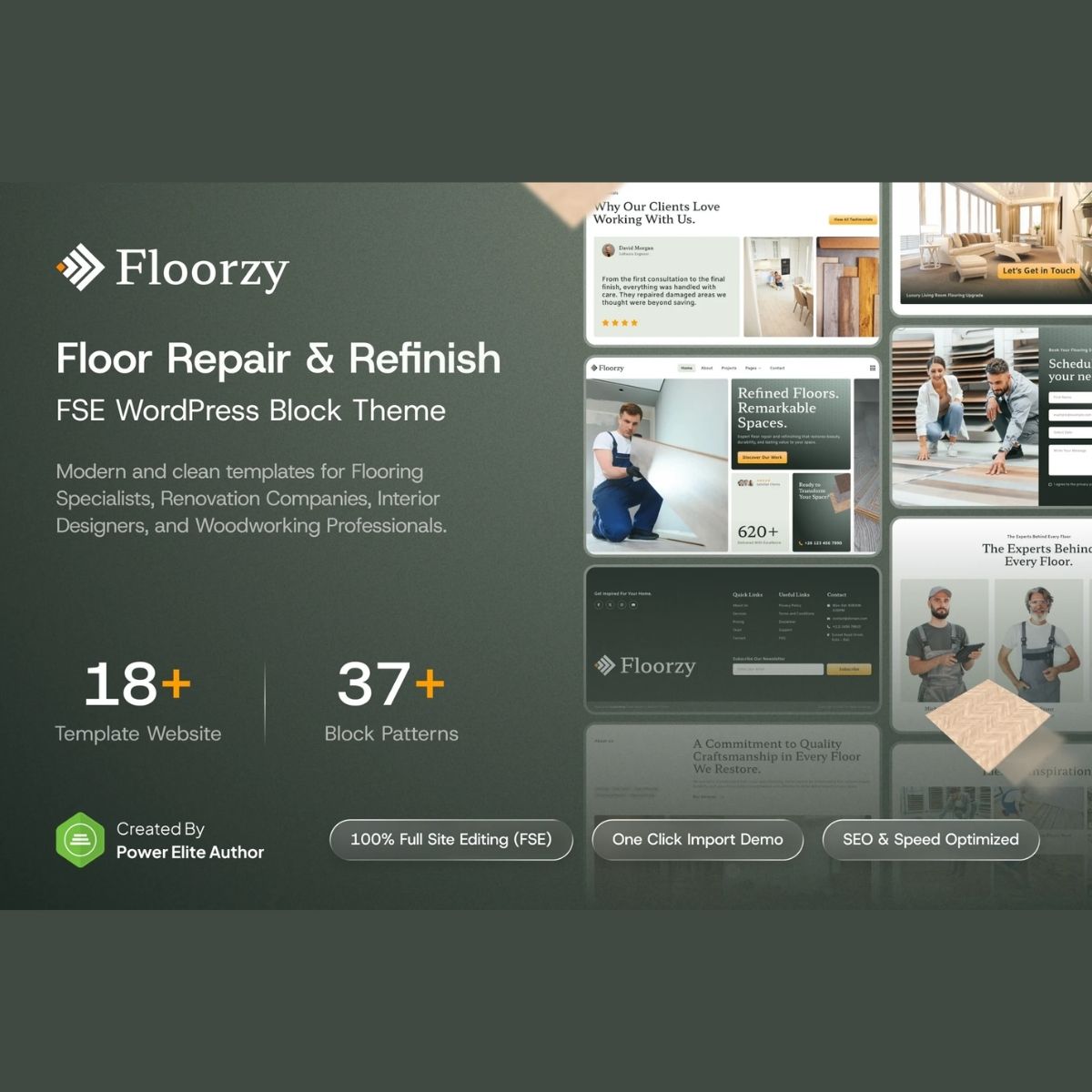 Floorzy – Floor Repair & Refinish FSE WordPress Block Theme Floorzy – Floor Repair & Refinish FSE WordPress Block Theme