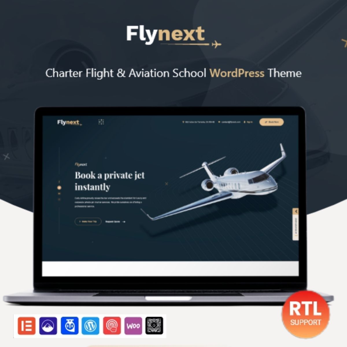 Flynext - Multipurpose Aviation WordPress Theme + RTL Flynext - Multipurpose Aviation WordPress Theme + RTL