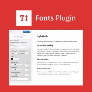 Fonts Plugin Pro