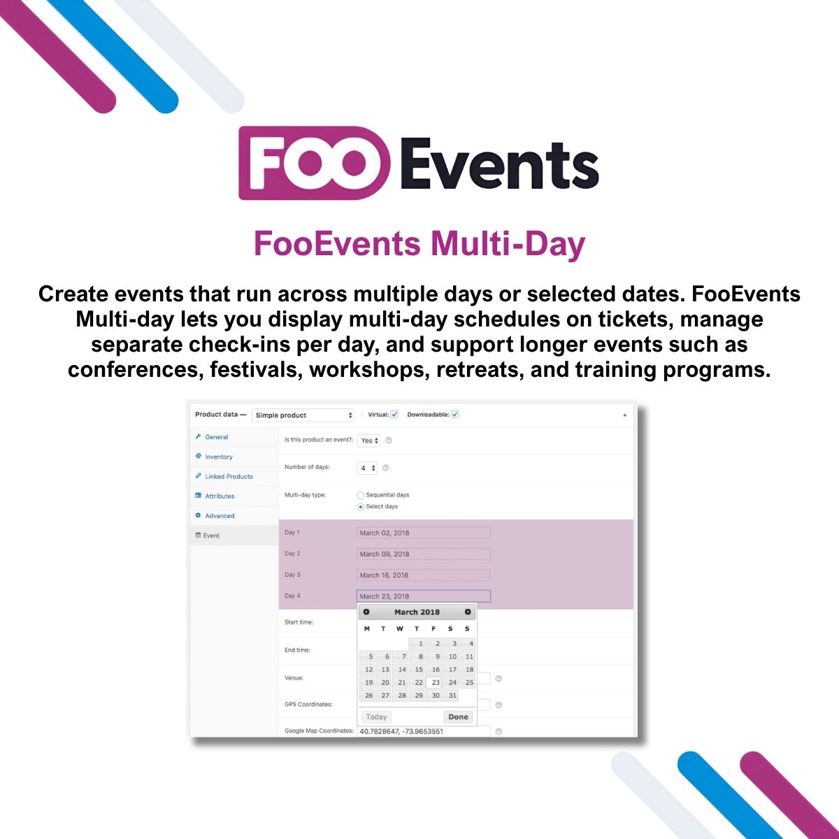 FooEvents Multi-Day FooEvents Multi-Day