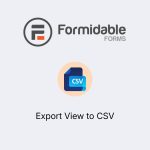 Formidable Forms - Export View to CSV