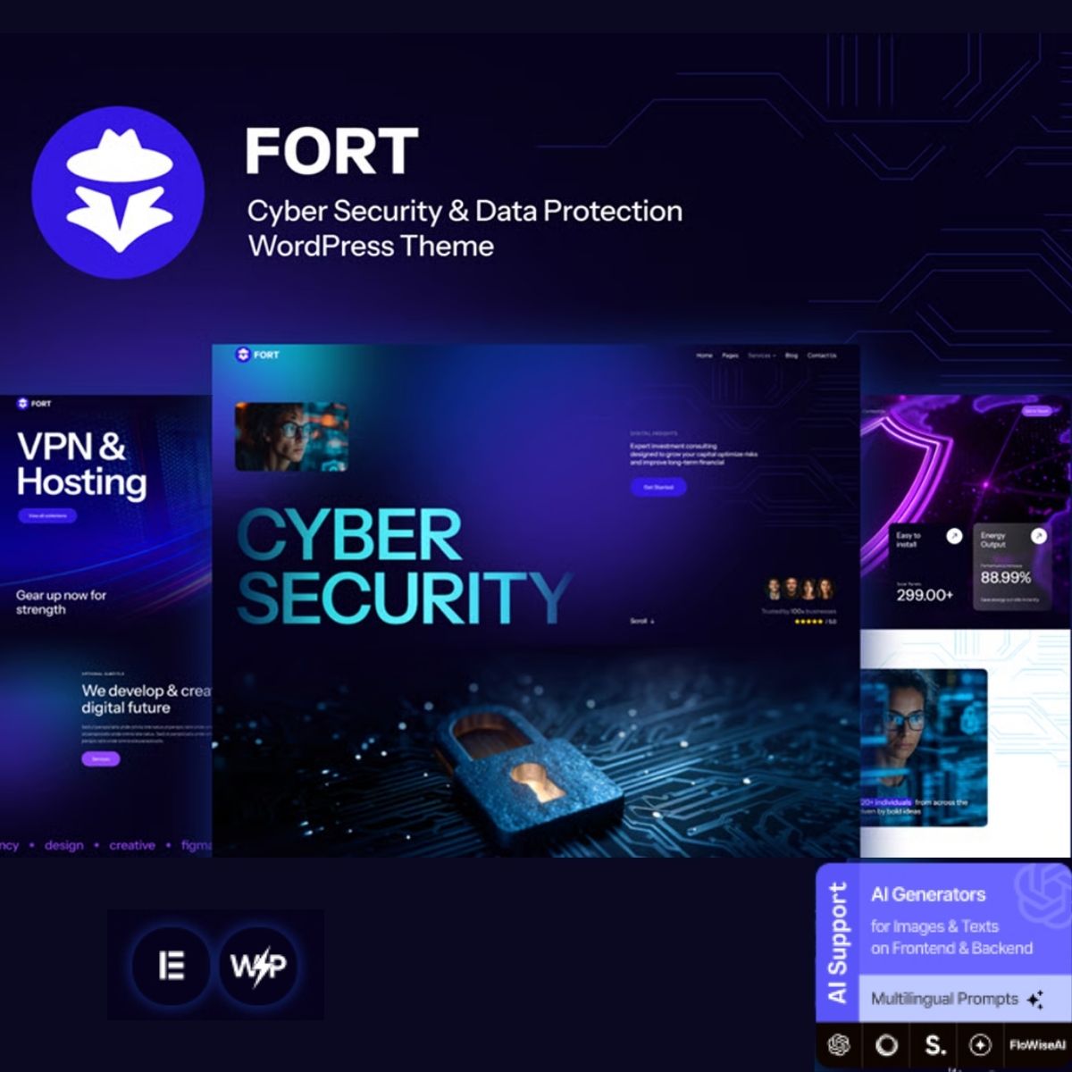 Fort - Cyber Security & Data Protection WordPress Theme Fort - Cyber Security & Data Protection WordPress Theme