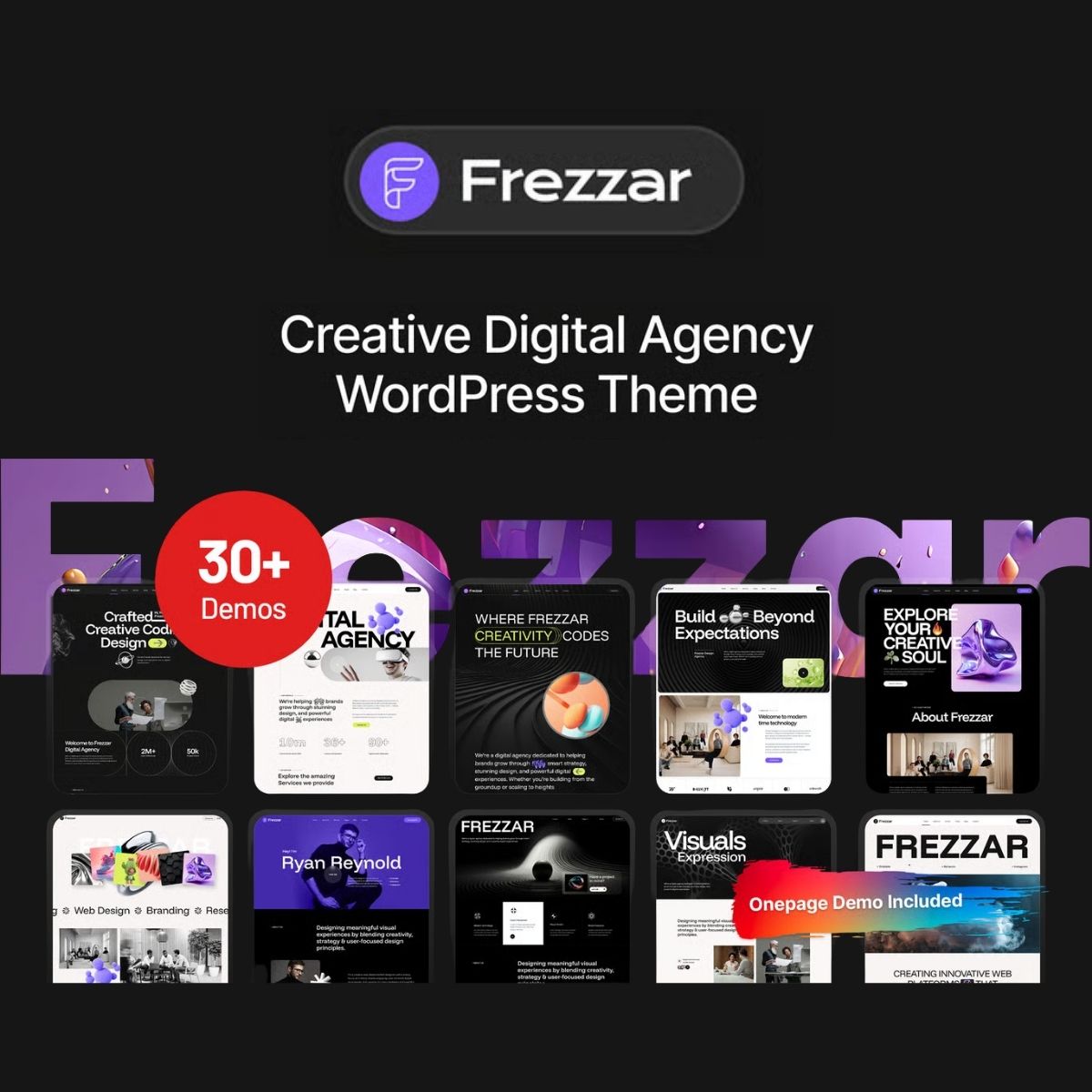 Frezzar - Creative Digital Agency WordPress Theme Frezzar - Creative Digital Agency WordPress Theme