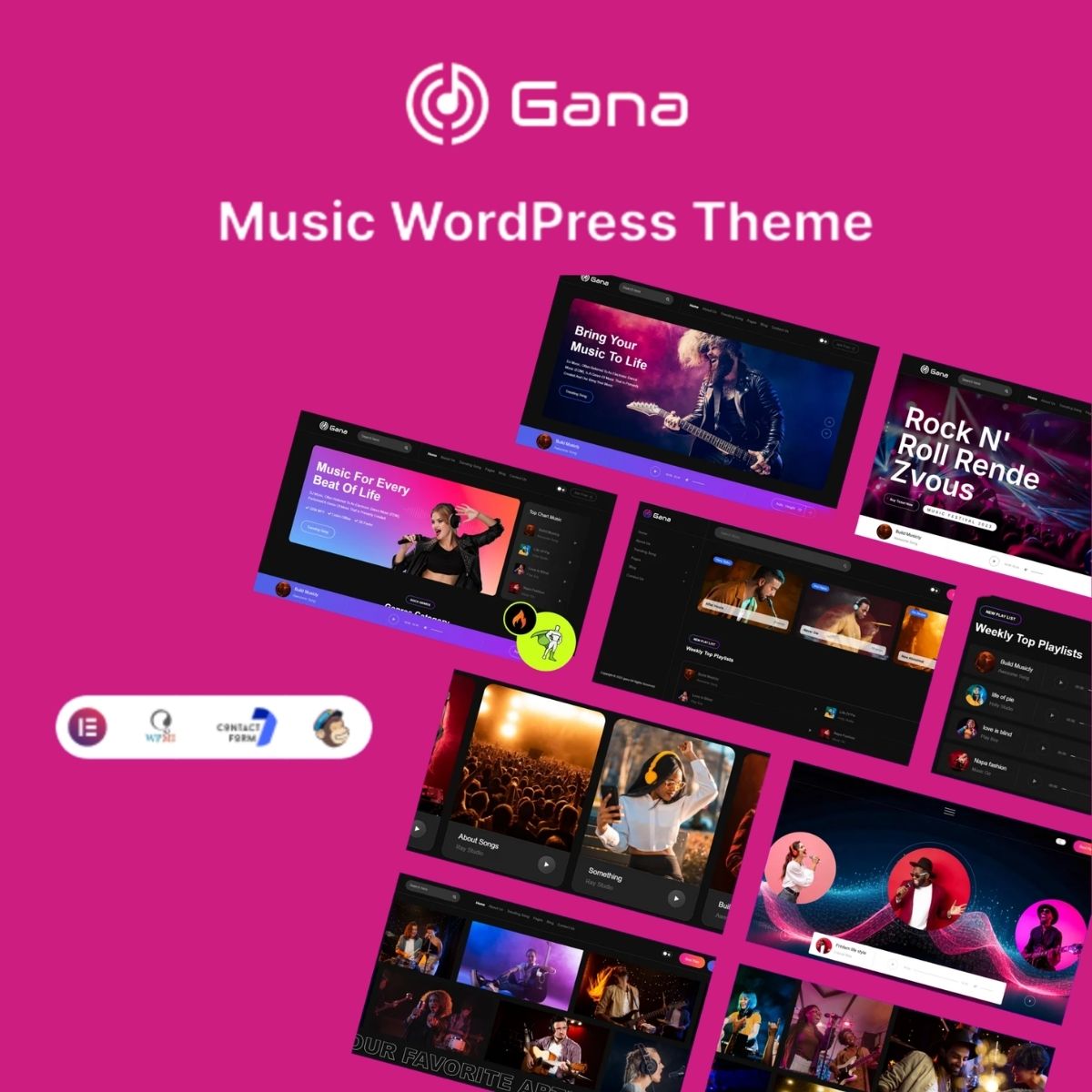 Gana - Music and Event WordPress Theme Gana - Music and Event WordPress Theme