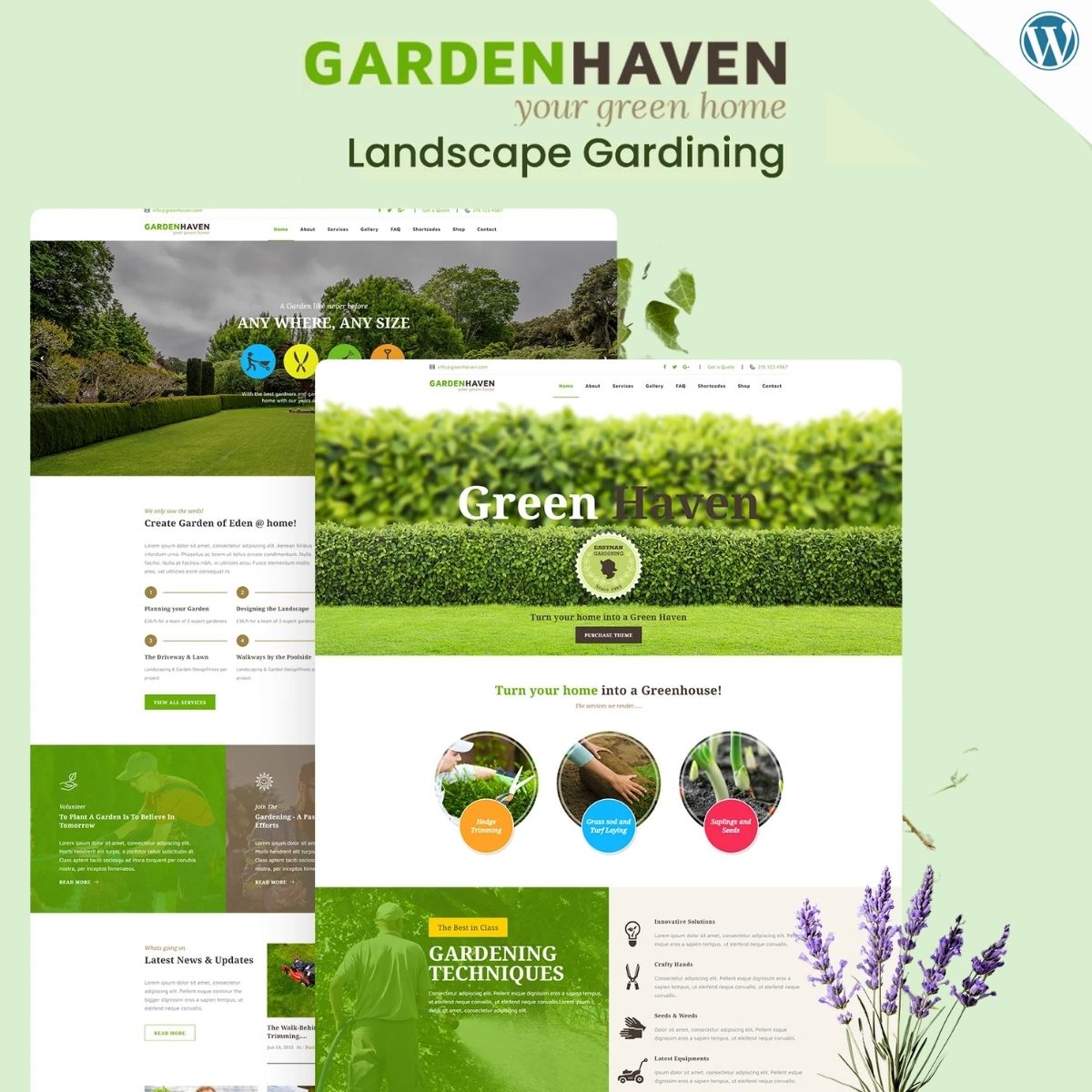 Garden - Landscape Gardening WordPress Theme Garden - Landscape Gardening WordPress Theme