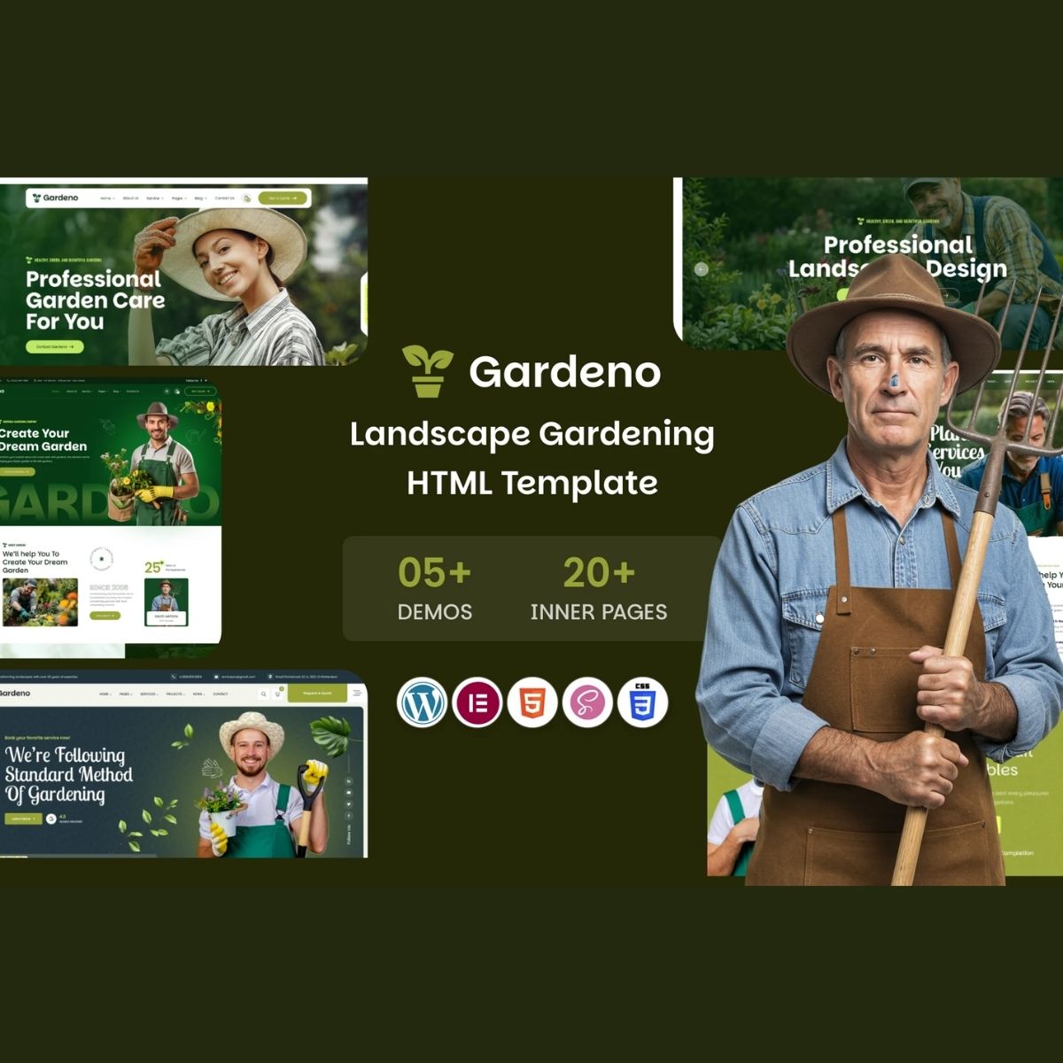 Gardeno - Gardening and Landscaping WordPress Theme Gardeno - Gardening and Landscaping WordPress Theme
