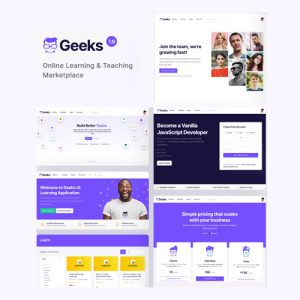 Geeks - Online Learning Marketplace WordPress Theme