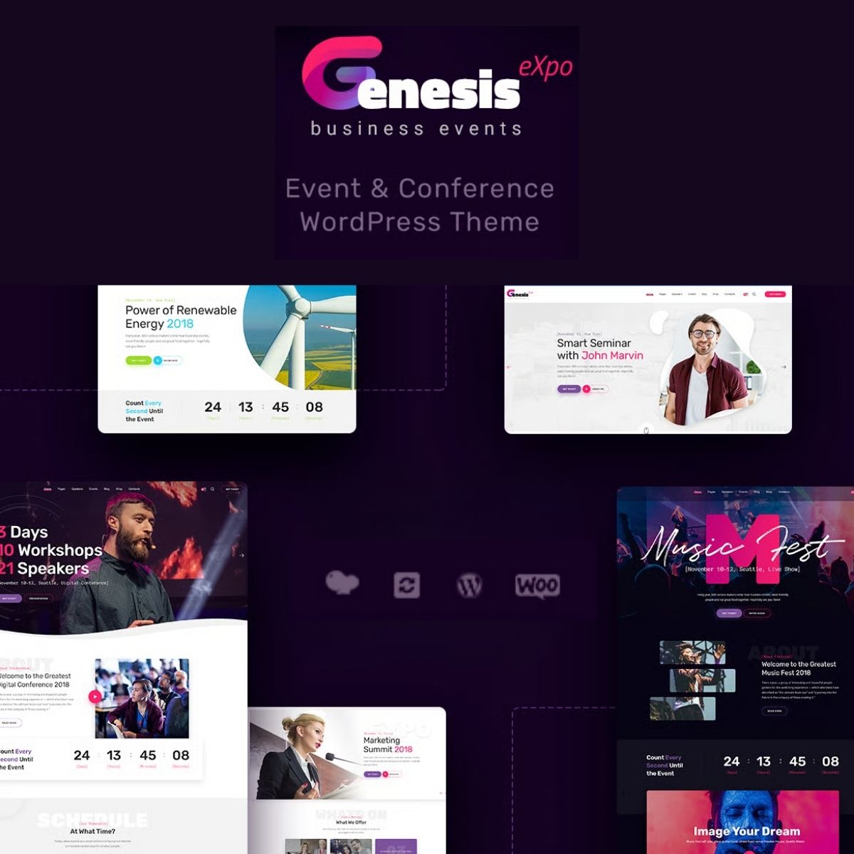GenesisExpo | Business Events & Conference WordPress Theme GenesisExpo | Business Events & Conference WordPress Theme