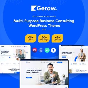 Gerow - Business Consulting WordPress Theme + RTL