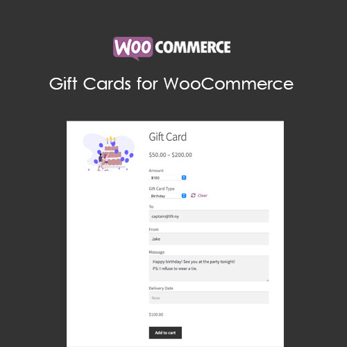Gift Cards for WooCommerce Gift Cards for WooCommerce