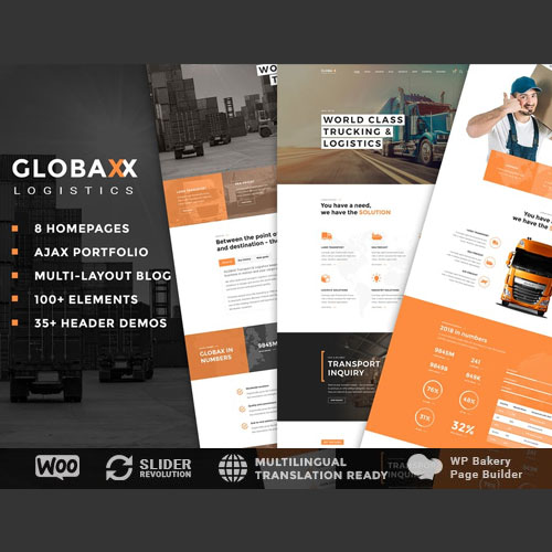 Globax - Logistics WordPress Theme + Woocommerce Globax - Logistics WordPress Theme + Woocommerce