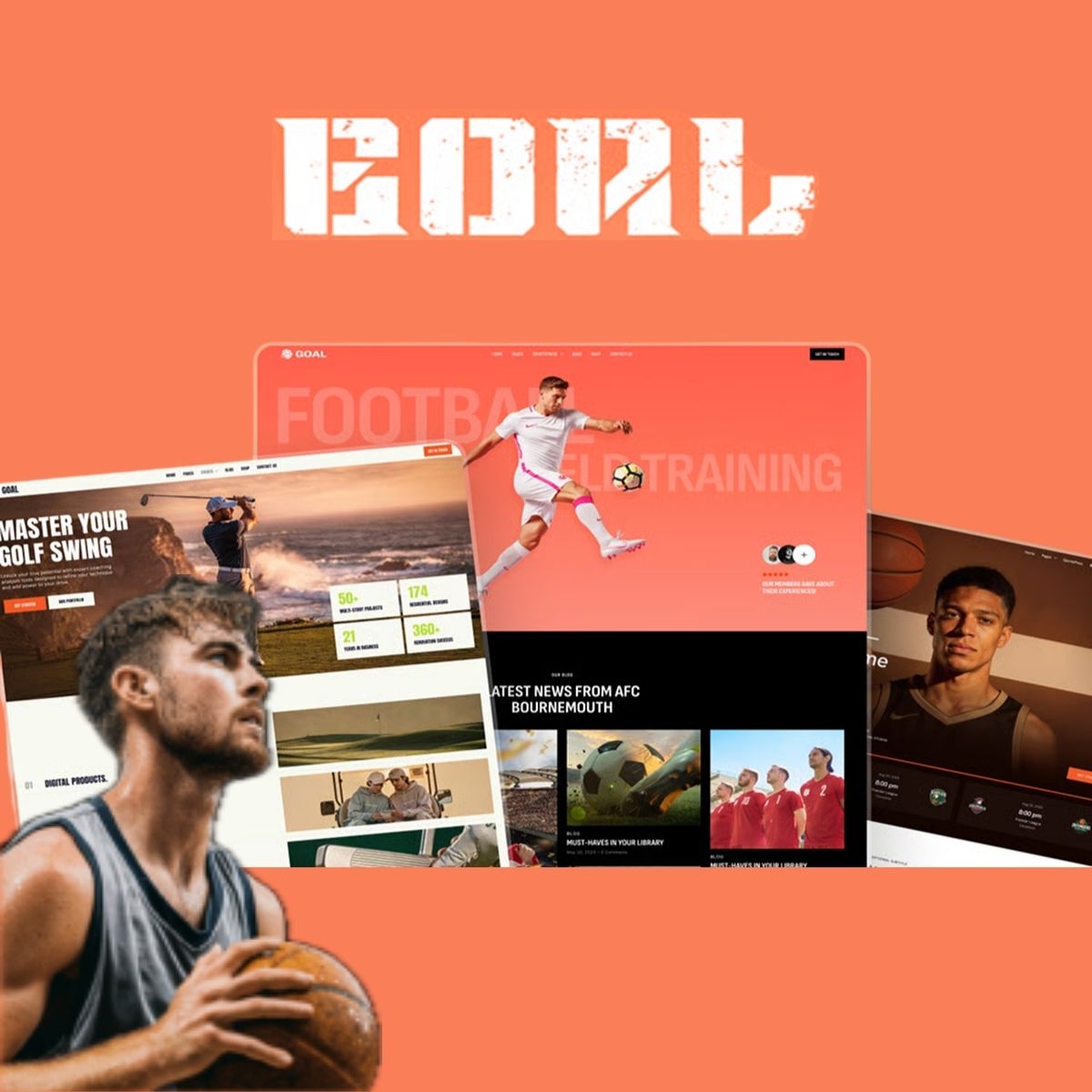 Goal - Sports WordPress Theme for Football, Basketball, Hockey, Golf Goal - Sports WordPress Theme for Football, Basketball, Hockey, Golf