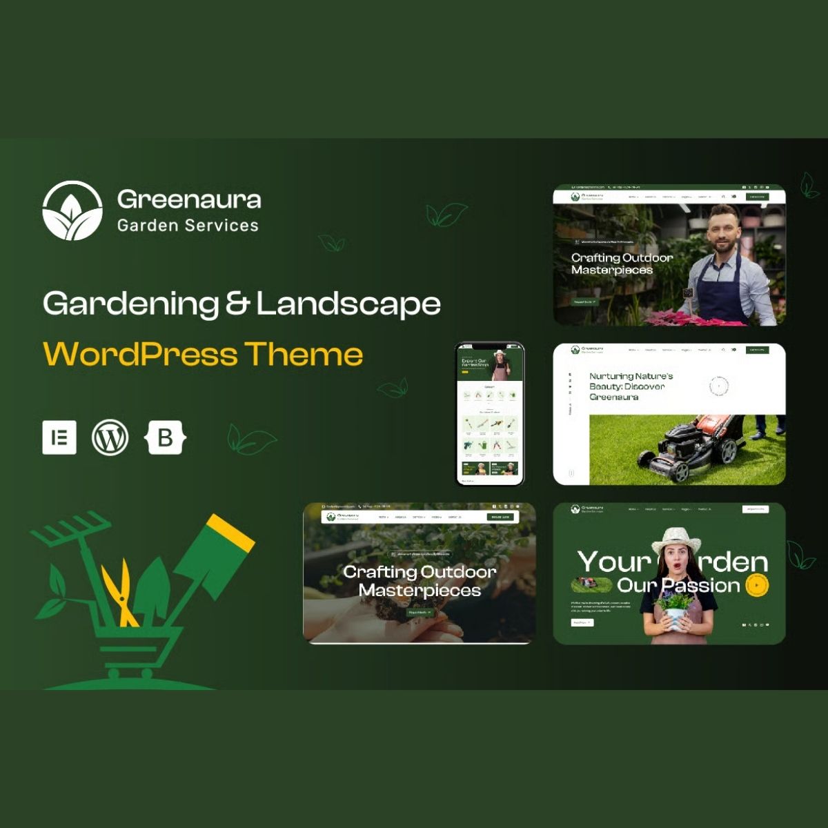 Greenaura - Gardening & Landscaping WordPress Theme Greenaura - Gardening & Landscaping WordPress Theme