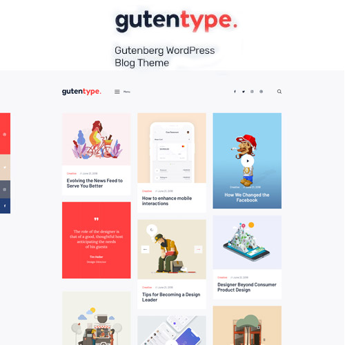 Gutentype 100% Gutenberg WordPress Theme for Modern Blog Gutentype 100% Gutenberg WordPress Theme for Modern Blog