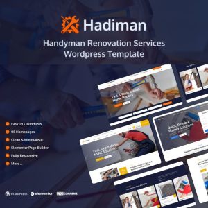 Hadiman - Handyman Renovation Services WordPress Theme