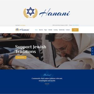 Hanani | Synagogue, Church & Jewish Temple WordPress Theme + RTL