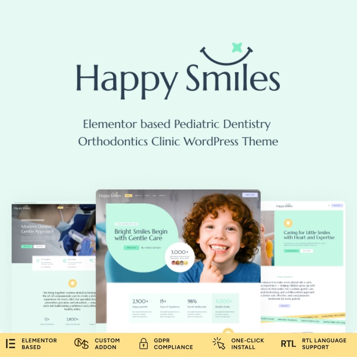 Happy Smiles - Pediatric Dental Clinic & Dentist WordPress Theme Happy Smiles - Pediatric Dental Clinic & Dentist WordPress Theme