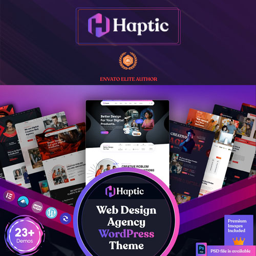Haptic - Web Design Agency WordPress Theme Haptic - Web Design Agency WordPress Theme