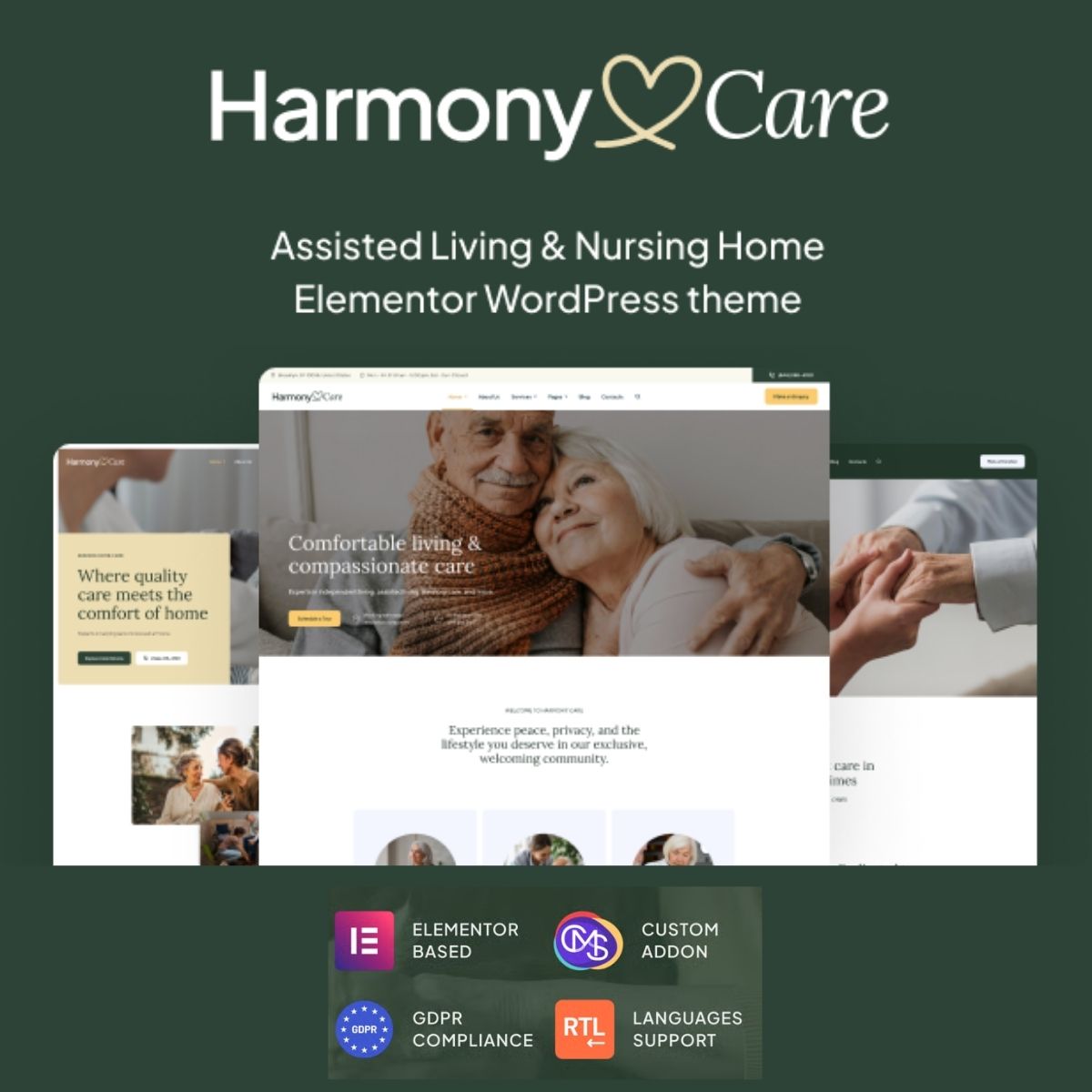 Harmony Care - Private Nursing Home & Senior Care WordPress Theme Harmony Care - Private Nursing Home & Senior Care WordPress Theme