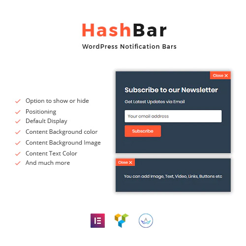 HashBar Pro - WordPress Notification Bar HashBar Pro - WordPress Notification Bar
