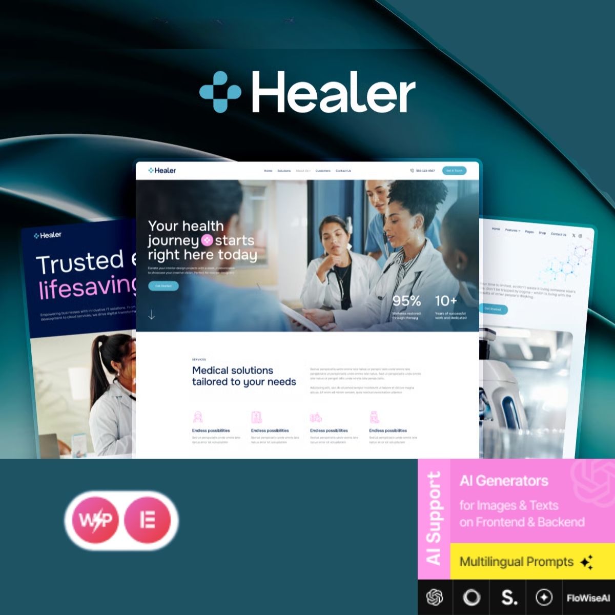Healer - Doctor, Clinic & Medical WordPress Theme Healer - Doctor, Clinic & Medical WordPress Theme