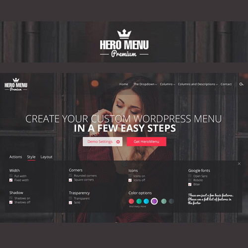 Hero Menu - Responsive WordPress Mega Menu Plugin Hero Menu - Responsive WordPress Mega Menu Plugin