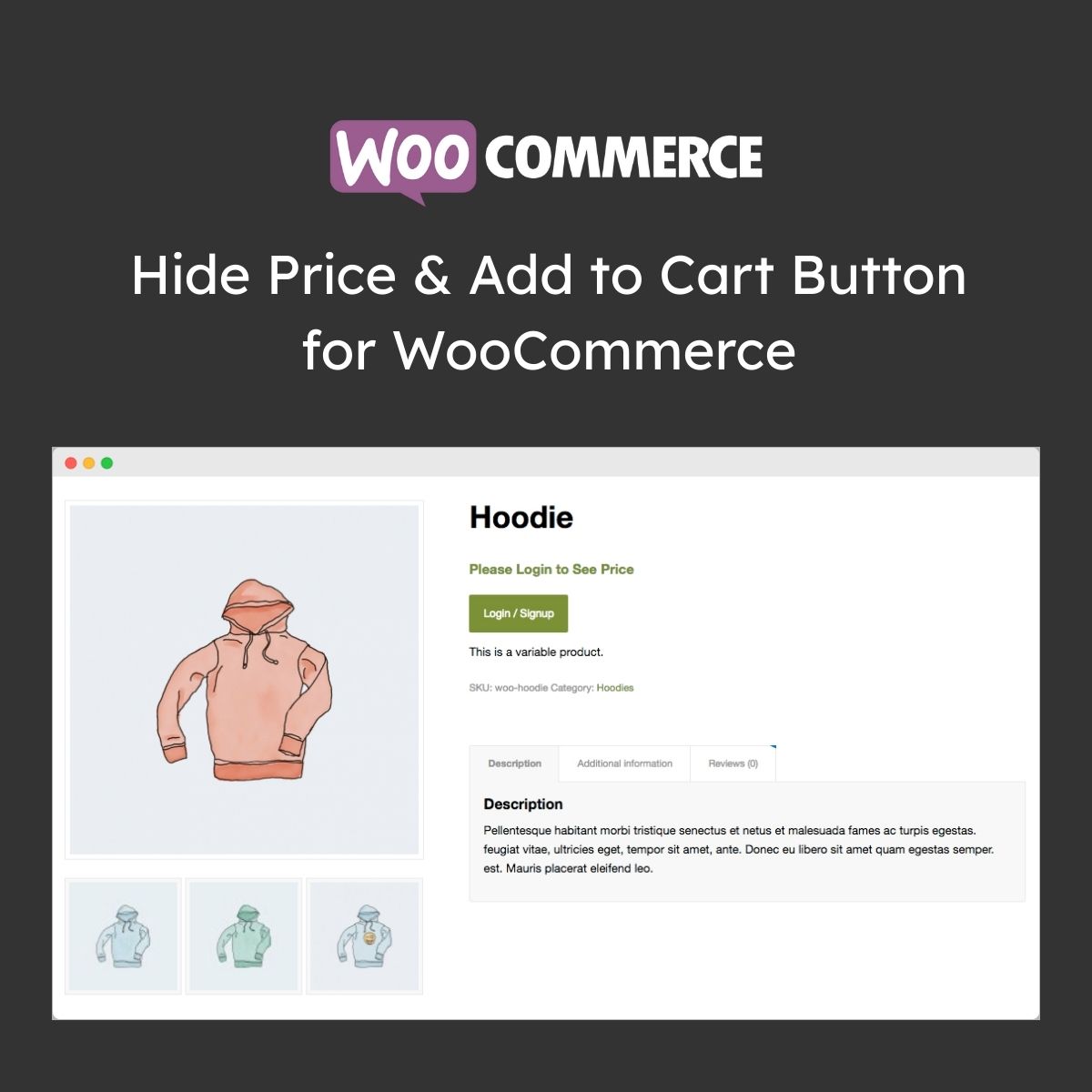 Hide Price & Add to Cart Button for WooCommerce Hide Price & Add to Cart Button for WooCommerce