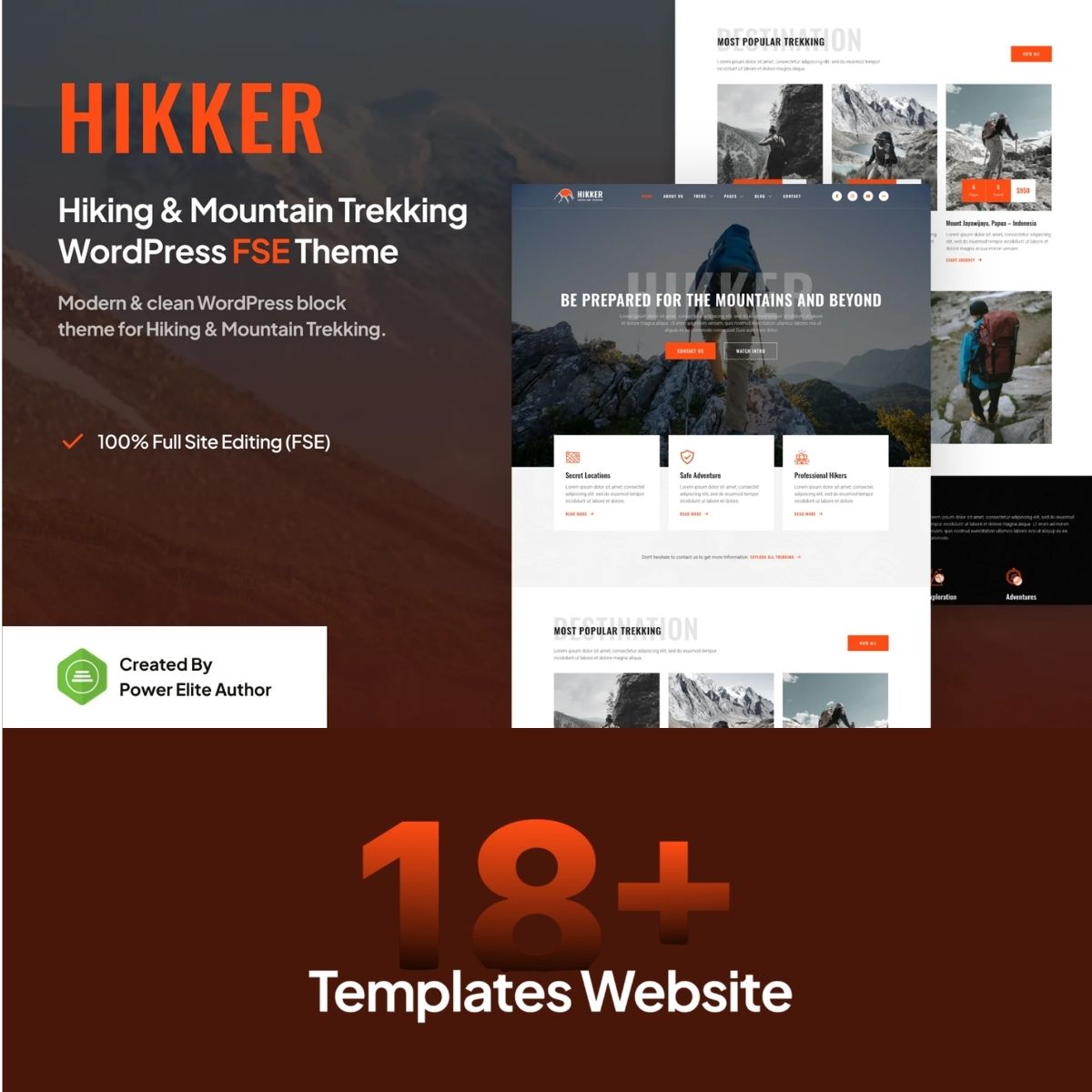 Hikker – Hiking & Mountain Trekking Gutenverse FSE WordPress Theme Hikker – Hiking & Mountain Trekking Gutenverse FSE WordPress Theme