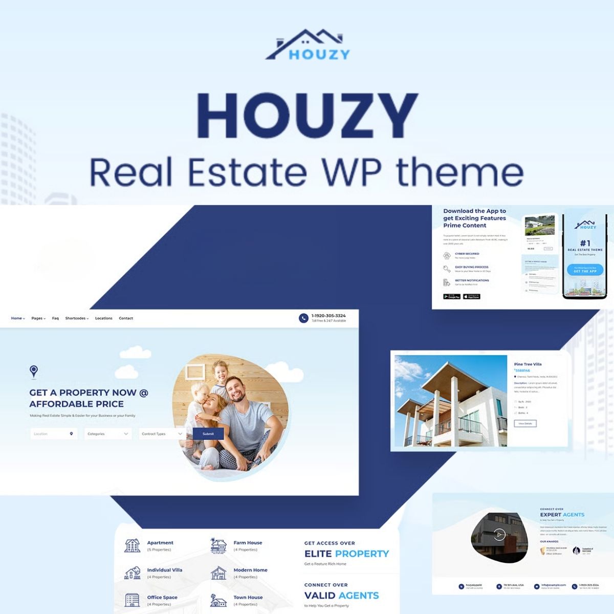 Houzy - Real Estate WordPress Theme Houzy - Real Estate WordPress Theme