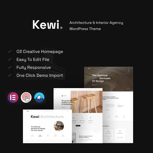 Kewi - Architecture & Interior Agency WordPress Theme Kewi - Architecture & Interior Agency WordPress Theme