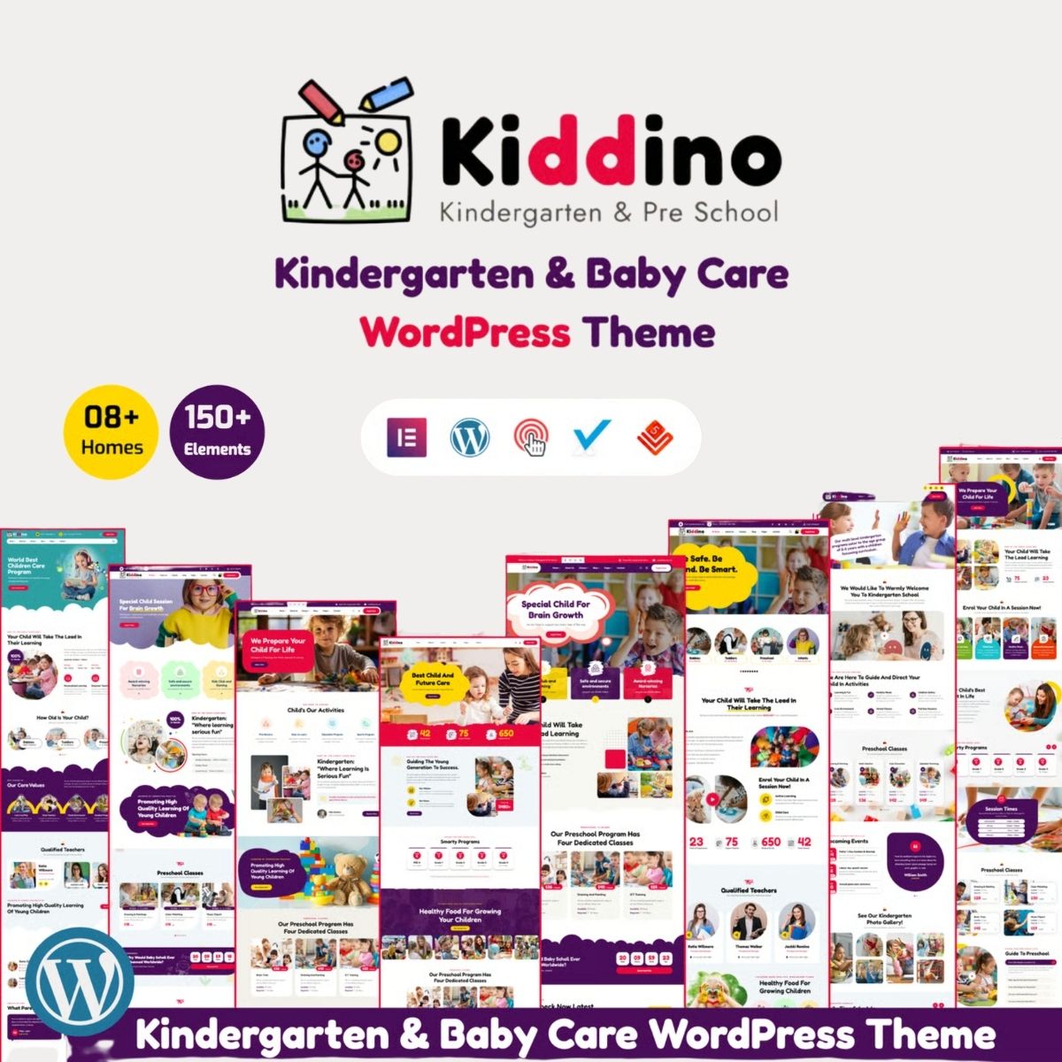 Kiddino - Kids, School & Kindergarten WordPress Theme Kiddino - Kids, School & Kindergarten WordPress Theme
