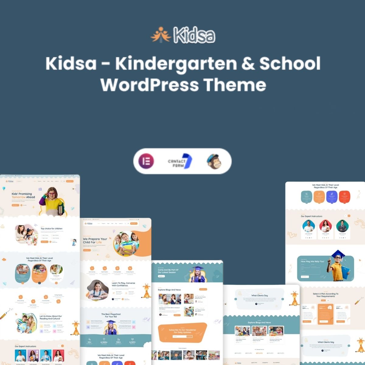 Kidsa - Kindergarten & School WordPress Theme + RTL Kidsa - Kindergarten & School WordPress Theme + RTL