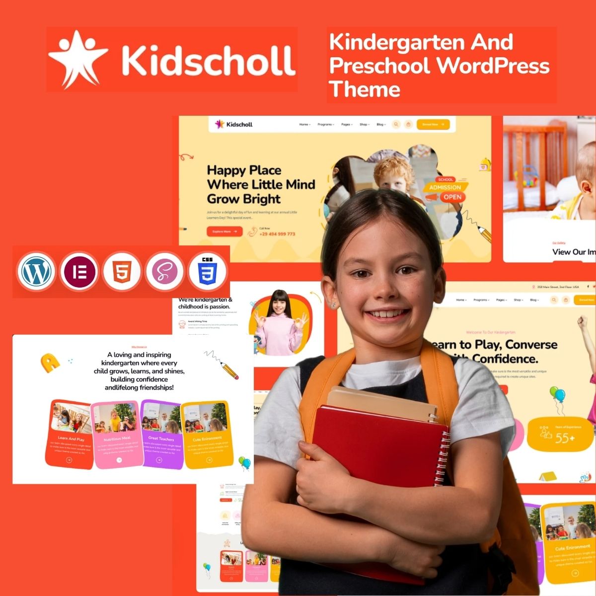 Kidscholl – Kindergarten & Preschool WordPress Theme Kidscholl – Kindergarten & Preschool WordPress Theme