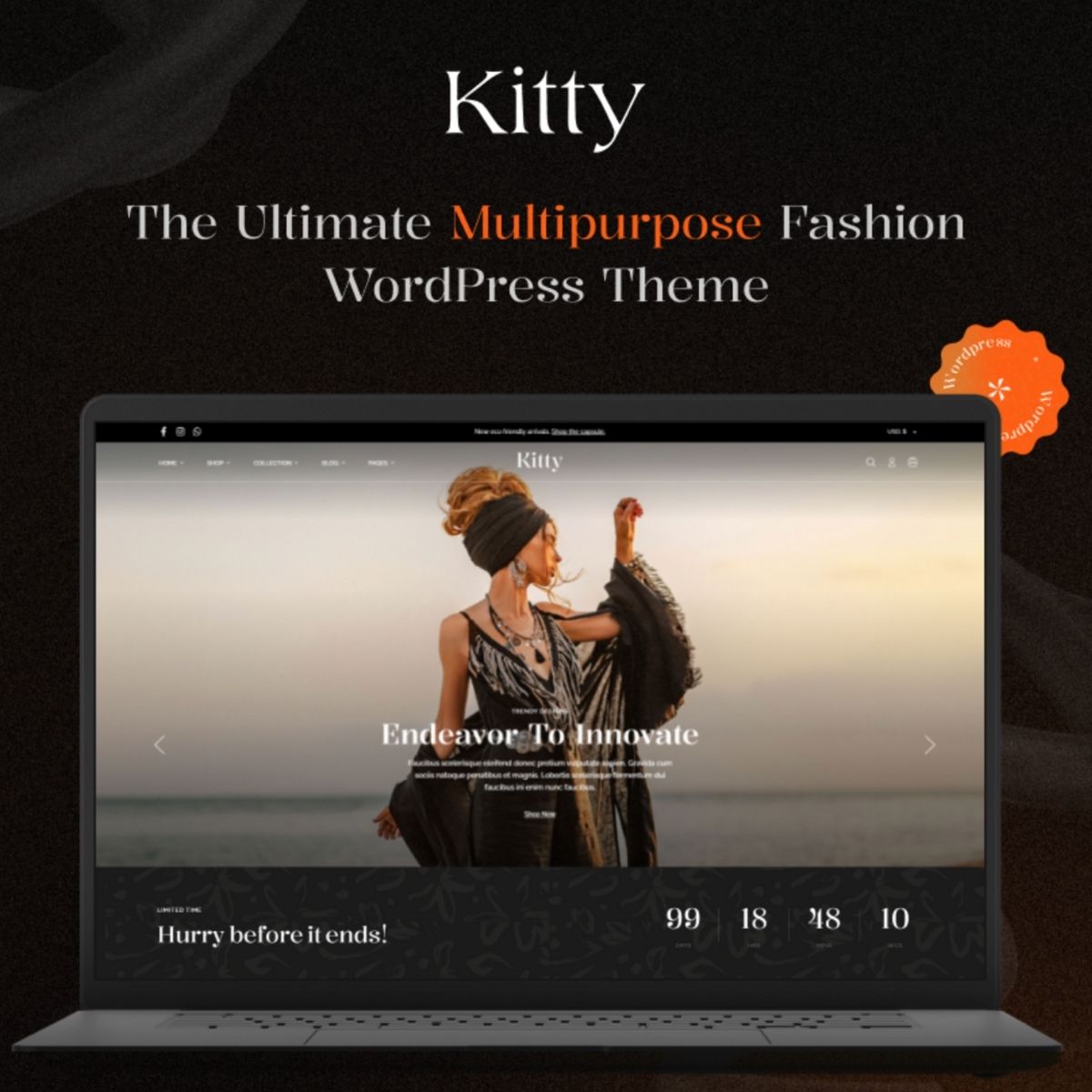 Kitty - Fashion Clothing, Furniture WordPress Theme Kitty - Fashion Clothing, Furniture WordPress Theme