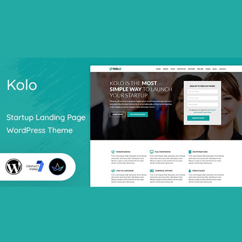 Kolo - Startup Landing Page WordPress Theme Kolo - Startup Landing Page WordPress Theme