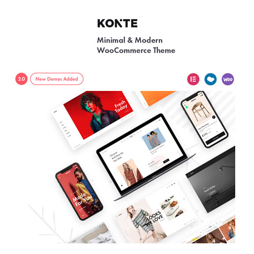 Konte - Minimal & Modern WooCommerce WordPress Theme Konte - Minimal & Modern WooCommerce WordPress Theme