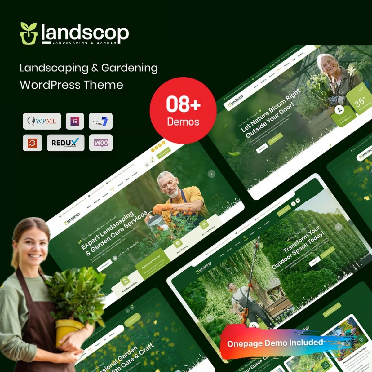 Landscop - Landscaping & Gardening WordPress Theme Landscop - Landscaping & Gardening WordPress Theme