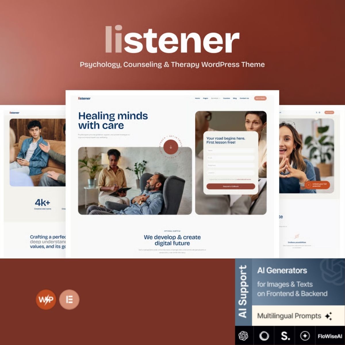 Listener - Psychology, Counseling & Therapy WordPress Theme Listener - Psychology, Counseling & Therapy WordPress Theme