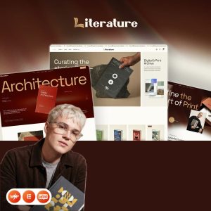 Literature - Book Store, Publisher & Bookshop WordPress Theme